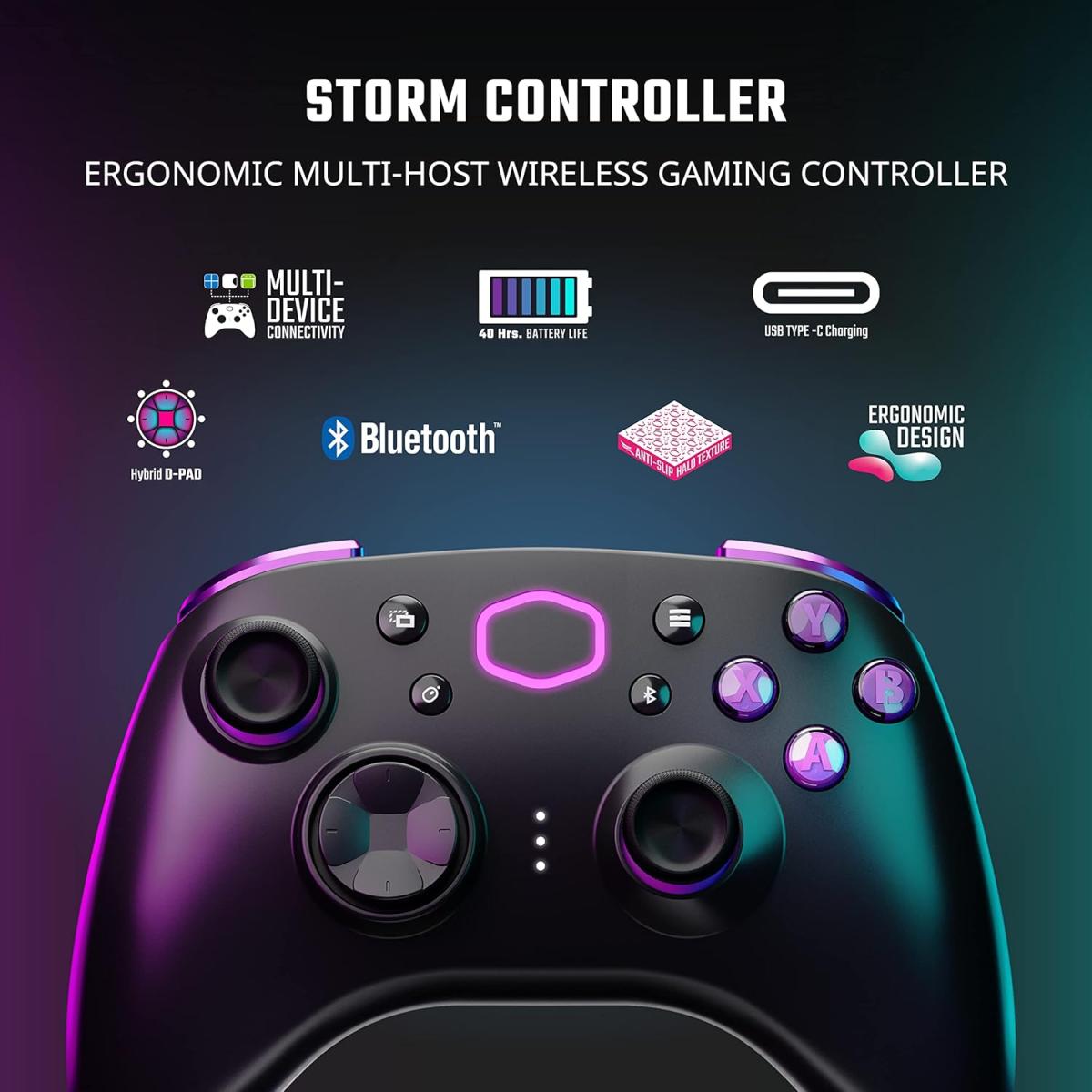Cooler Master Storm Bluetooth Controller - Black Cooler Master Storm Bluetooth Controller - Black